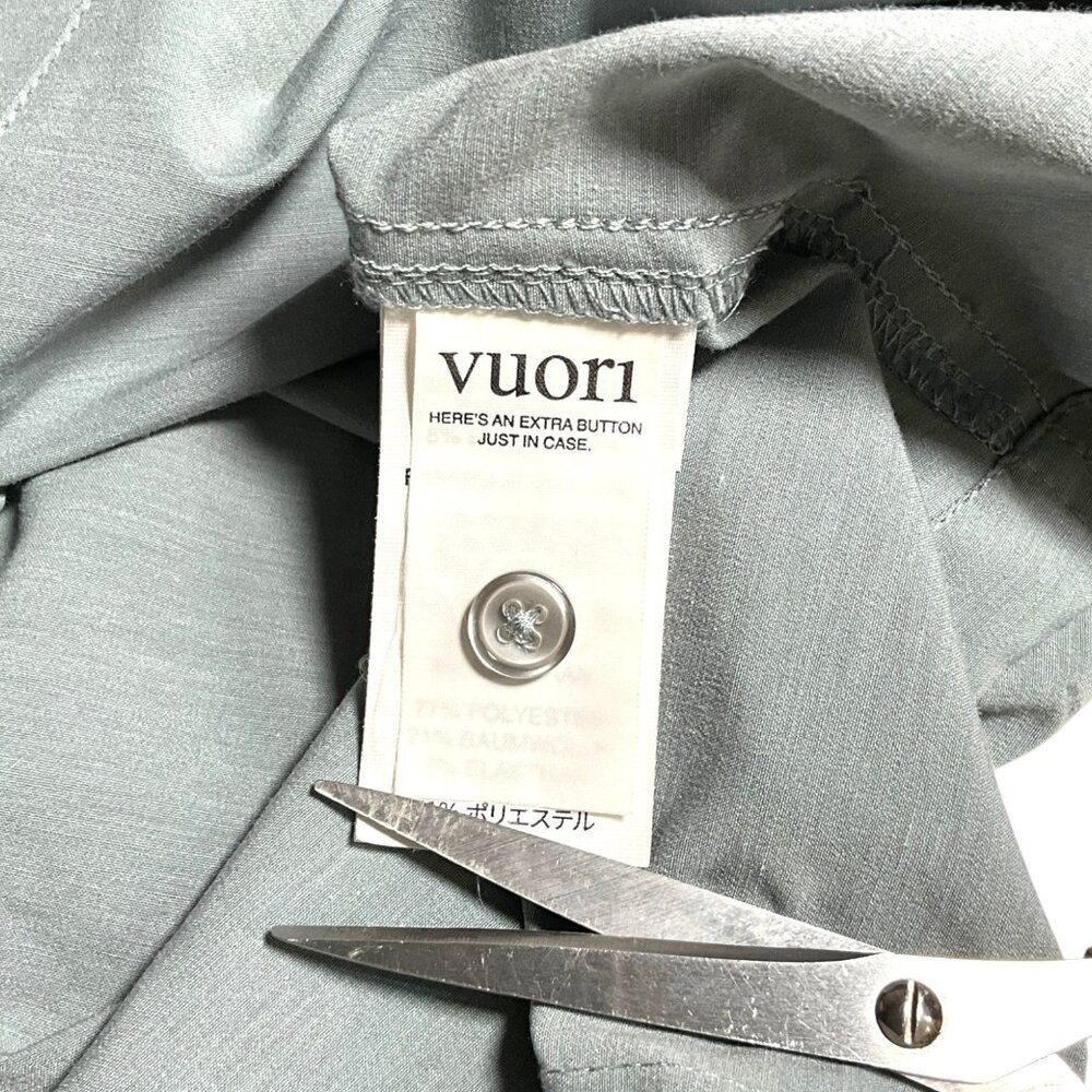 Vuori Bridge Short Sleeve Button Down Shirt Frost Grey Triple Size S - Picture 6 of 9